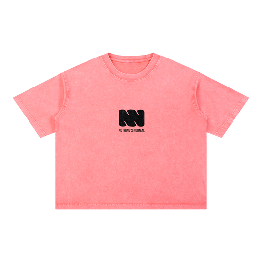 NN Blocky Mineral Wash Boxy Cotton T-Shirt